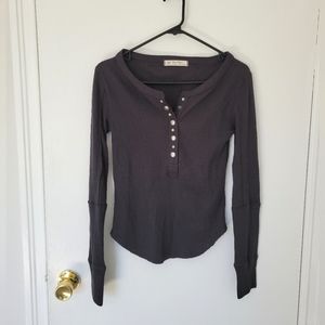 We The Free Long Sleeve Waffle Shirt